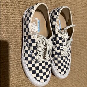 Vans Kids Checkered Sneakers - Black and White
